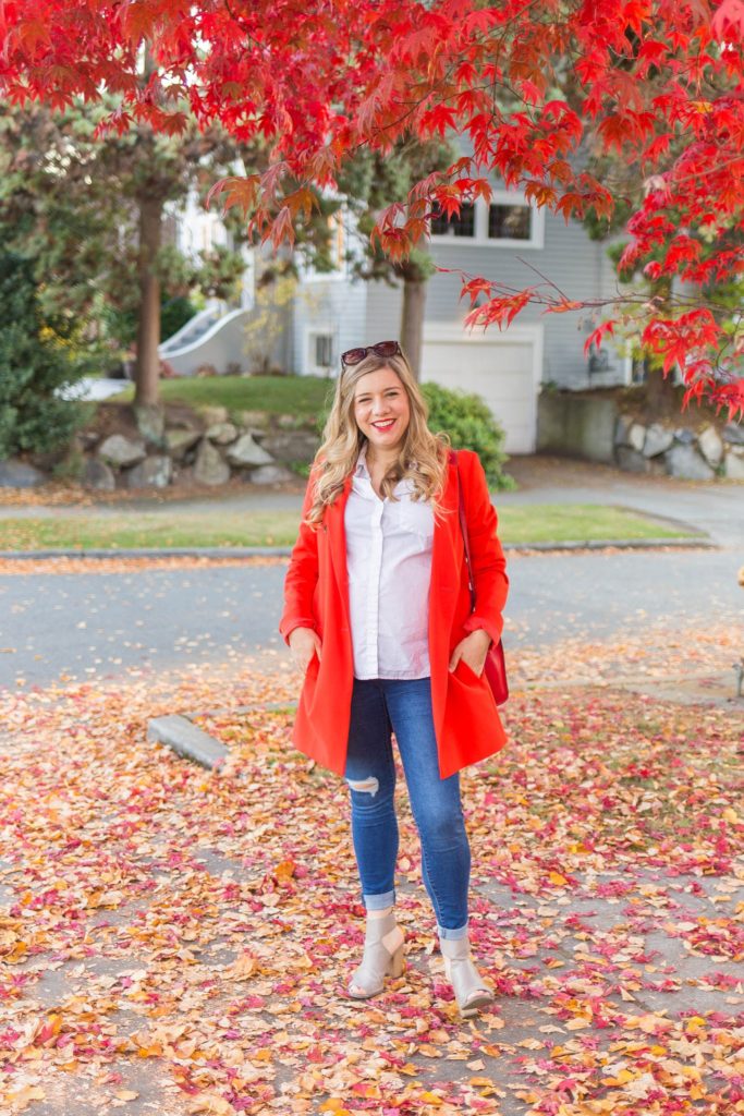 non maternity clothes you can wear throughout pregnancy - easy fall maternity look - Seattle style blog - Northwest Blonde 