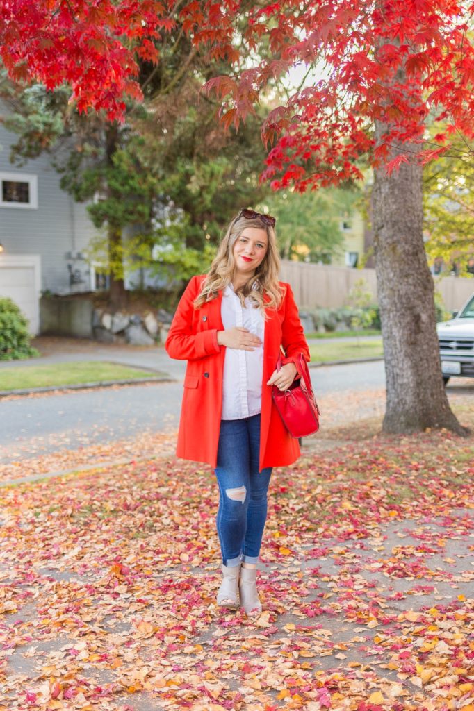 non maternity clothes you can wear throughout pregnancy - easy fall maternity look - Seattle style blog - Northwest Blonde 