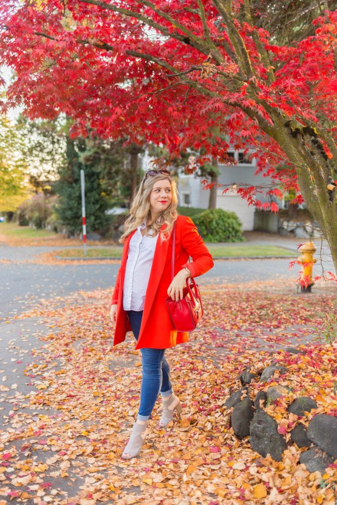 non maternity clothes you can wear throughout pregnancy - easy fall maternity look - Seattle style blog - Northwest Blonde