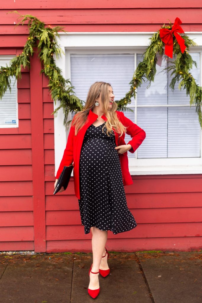 why I'm not making 2019 New Year resolutions - Eliza J polka dot dress - Northwest Blonde - Seattle style blog
