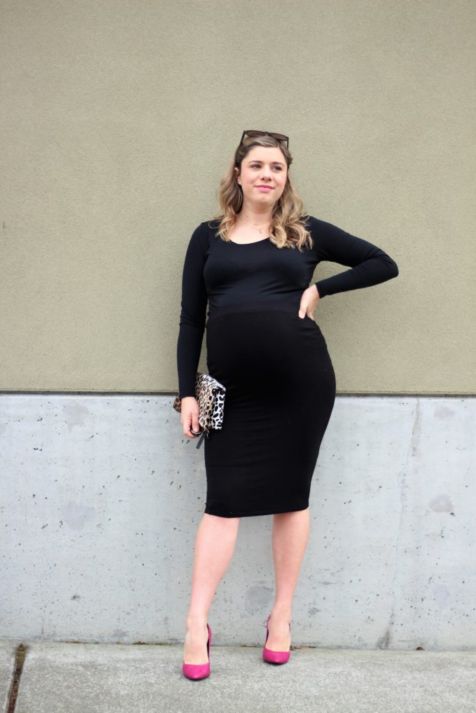 formal maternity outfit - easy maternity outfit idea - valentines maternity outfit idea - Seattle style blog - Northwest Blonde