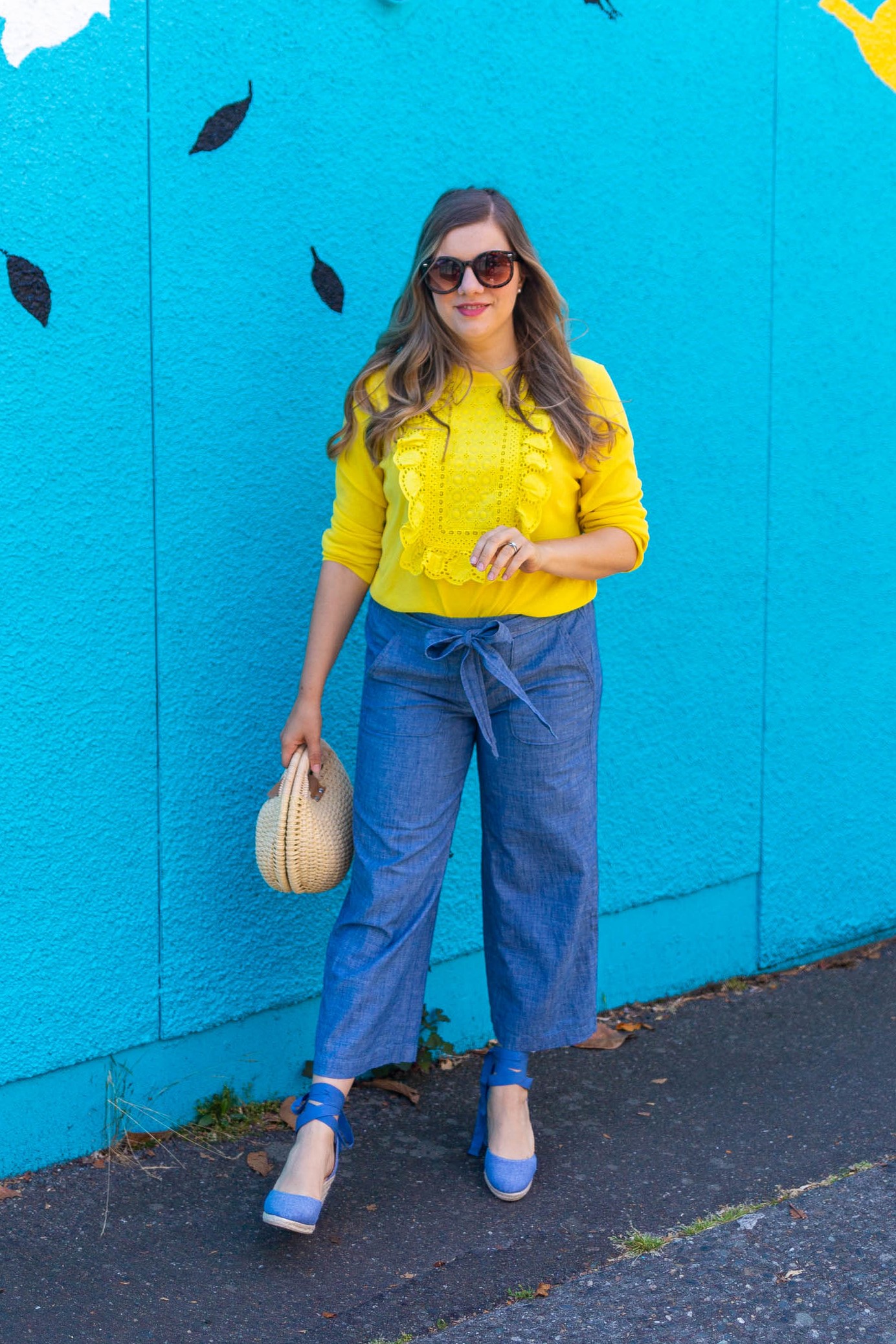 july no shopping challenge - j.crew factory chambray pants - Northwest Blonde - Seattle style blog