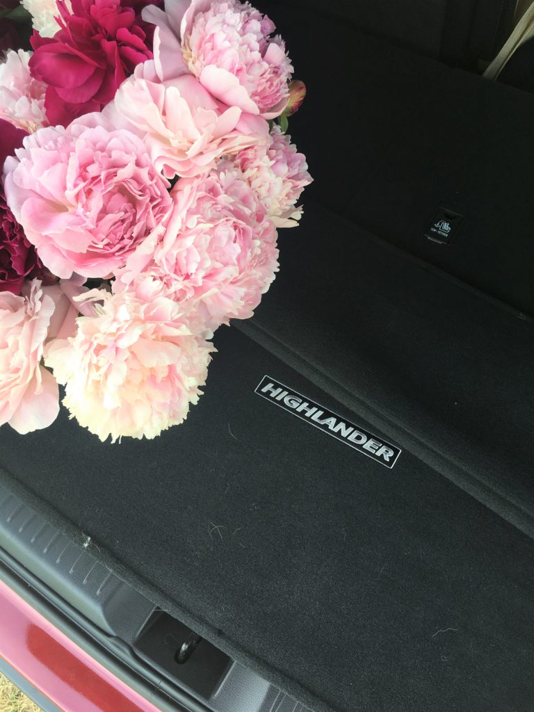 Toyota Highlander - PNW Toyota - pure peonies flower farm - how to care for peonies - Northwest Blonde - Seattle style blog 