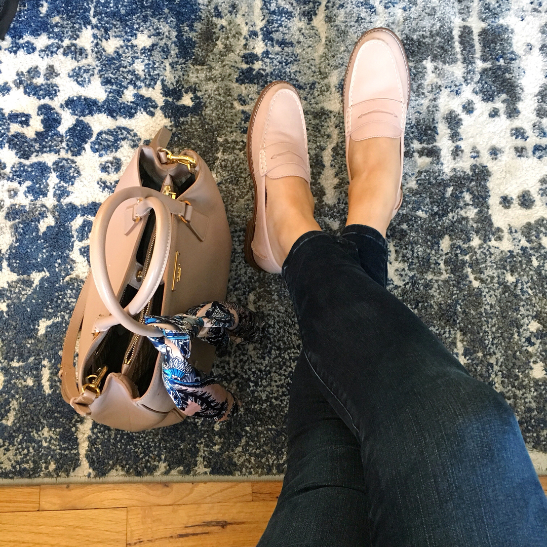 sperry seaport penny loafers reveiw - pink loafers - Northwest Blonde - Seattle style blog