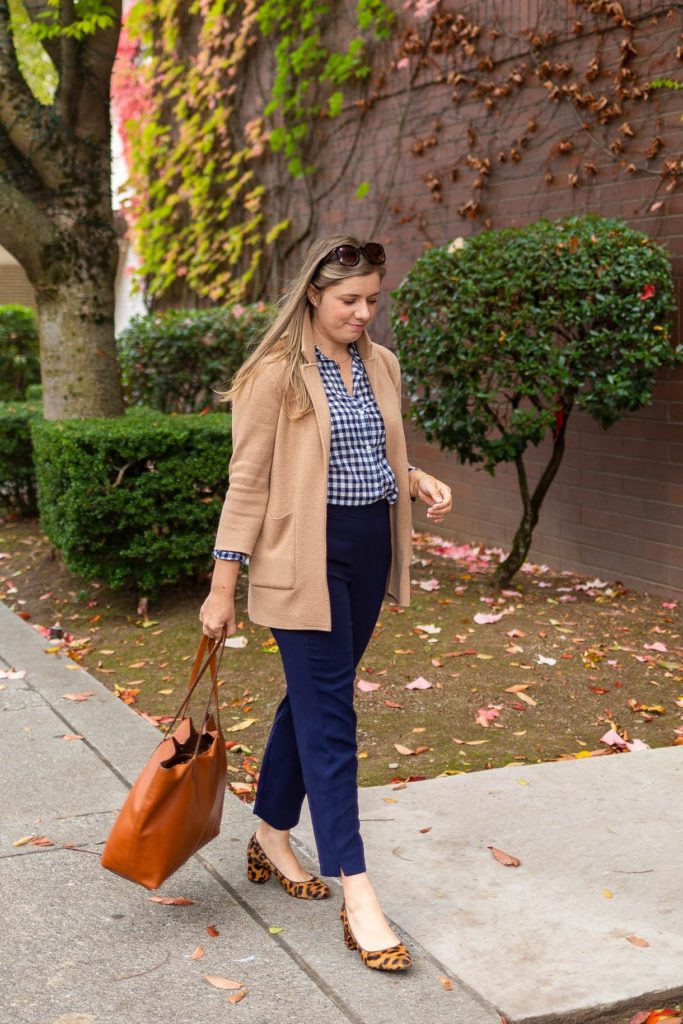 fall basics wardrobe - sweater blazer - business casual capsule wardrobe - best pants for travel - Northwest Blonde - Seattle style blog - classic style in a grunge town