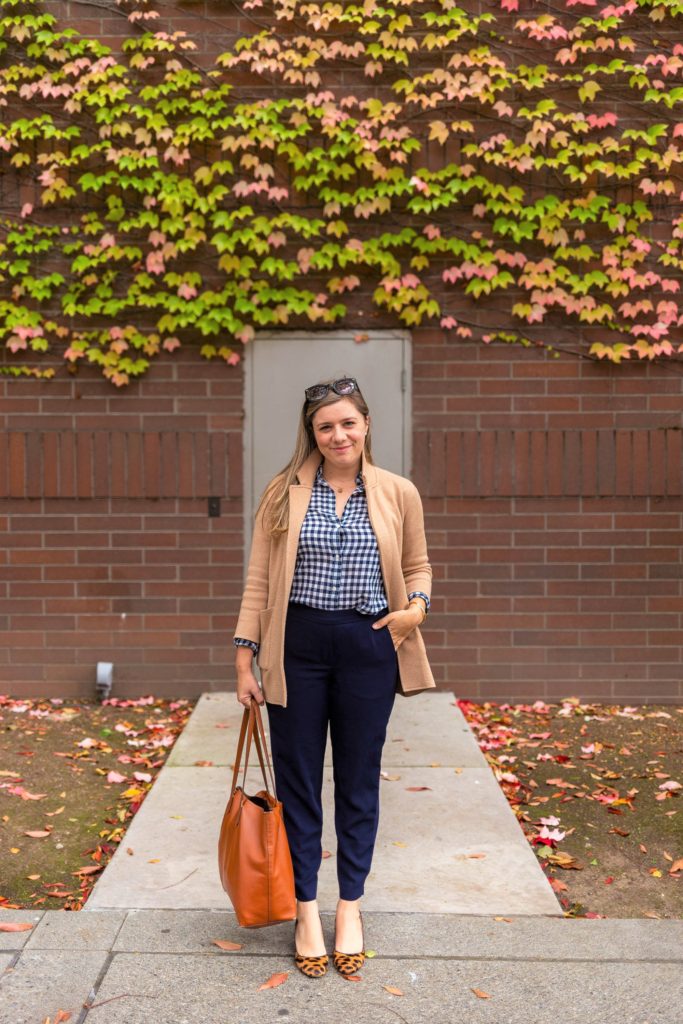 fall basics wardrobe - sweater blazer - business casual capsule wardrobe - best pants for travel - Northwest Blonde - Seattle style blog - classic style in a grunge town