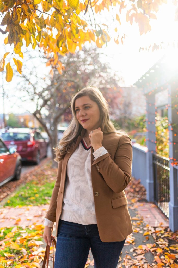 J.Crew Regent blazer review - best camel colored blazer for women - Northwest Blonde - Seattle style blog