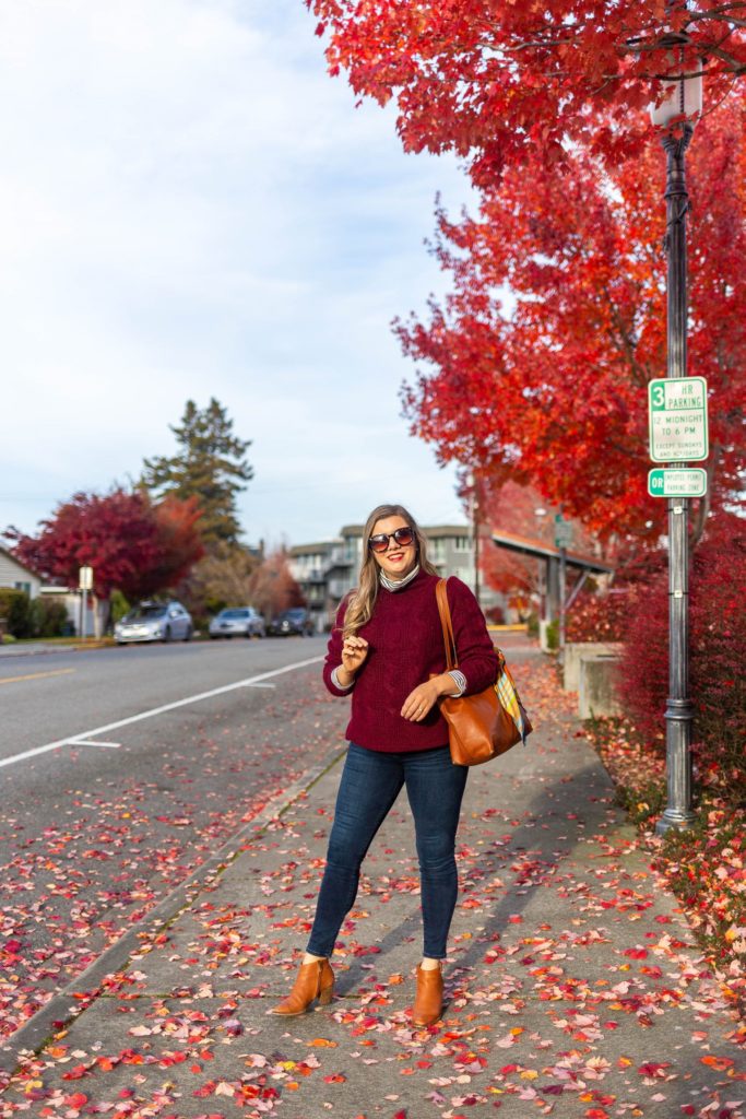 tissue turtleneck - j.crew cable knit turtleneck - Seattle style blog - classic style - warm fall layers