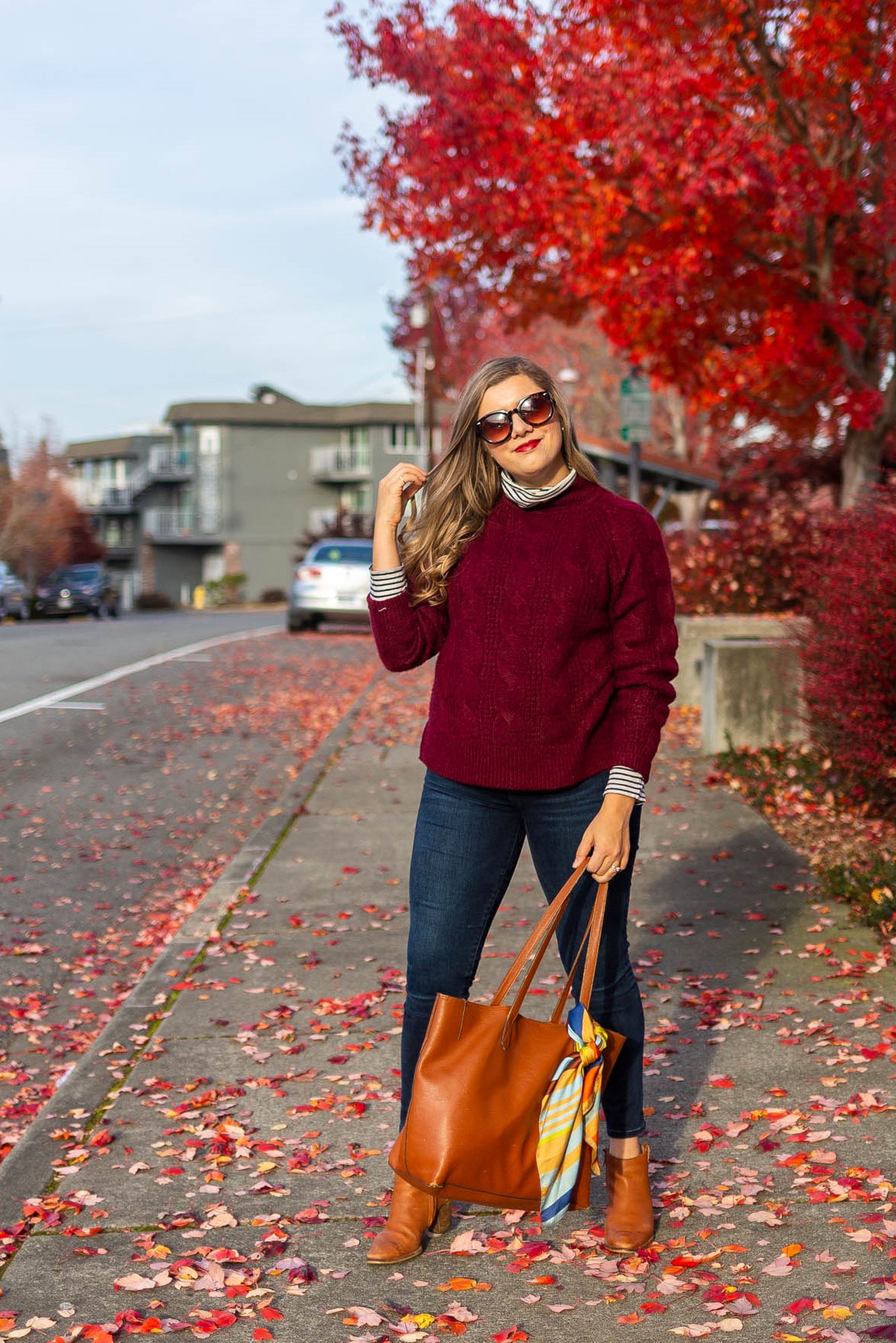 tissue turtleneck - j.crew cable knit turtleneck - Seattle style blog - classic style - warm fall layers