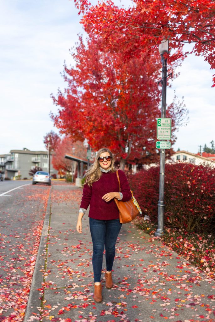 tissue turtleneck - j.crew cable knit turtleneck - Seattle style blog - classic style - warm fall layers