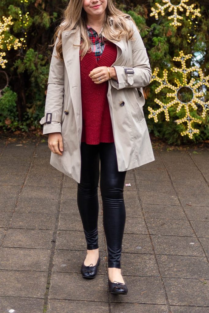 commando faux leather leggings review - cute winter outfit - Northwest Blonde - seattle style blog