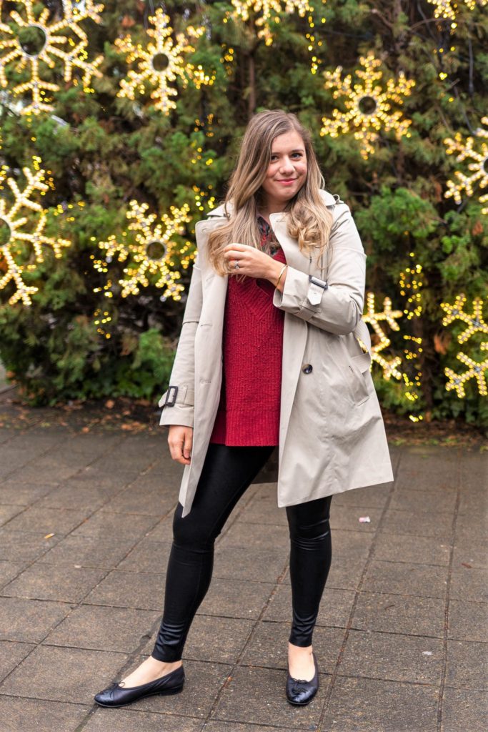 commando faux leather leggings review - cute winter outfit - Northwest Blonde - seattle style blog