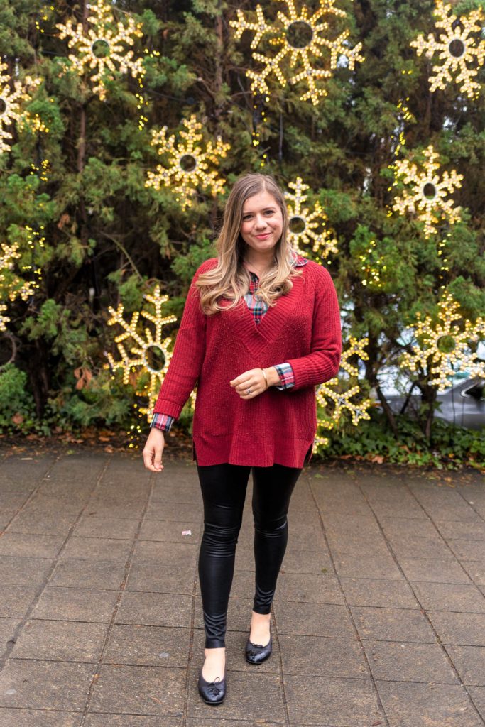 commando faux leather leggings review - cute winter outfit - Northwest Blonde - seattle style blog