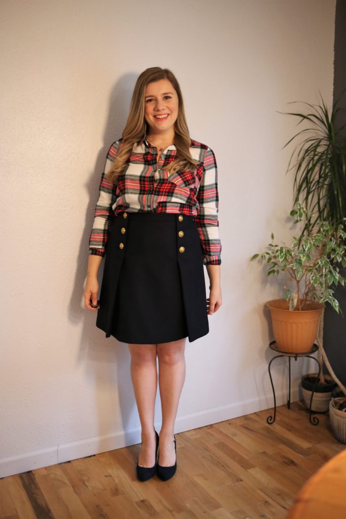 how to wear plaid in the winter - 4 ways to wear plaid in winter - easy flannel outfit - how to dress up plaid - Northwest Blonde - Seattle style blog 