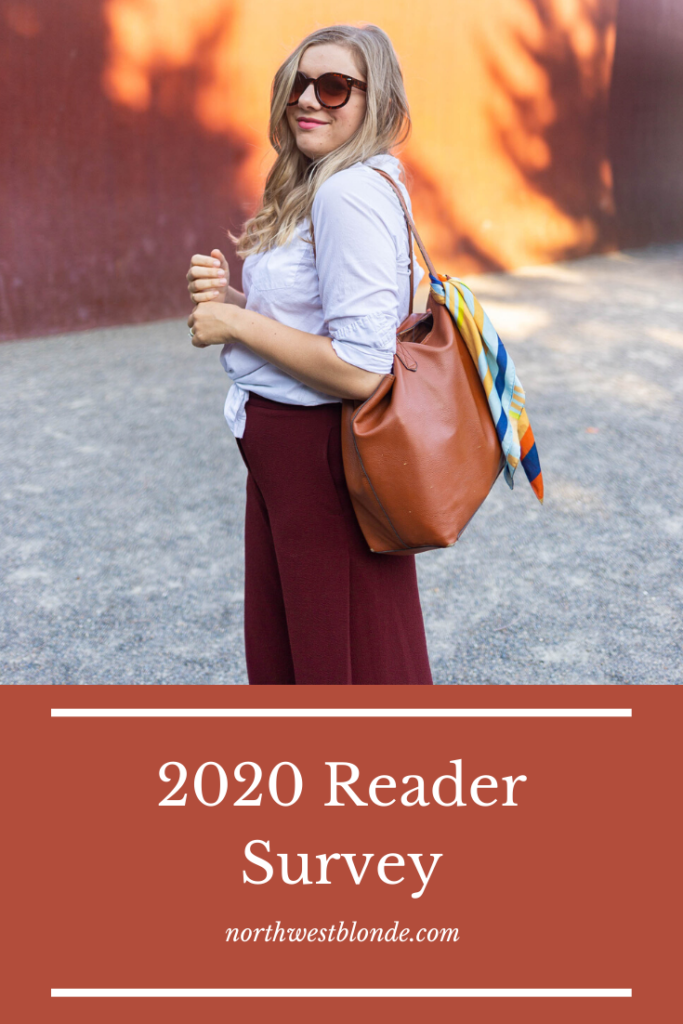 2020 Reader Survey - northwest blonde - seattle style blog