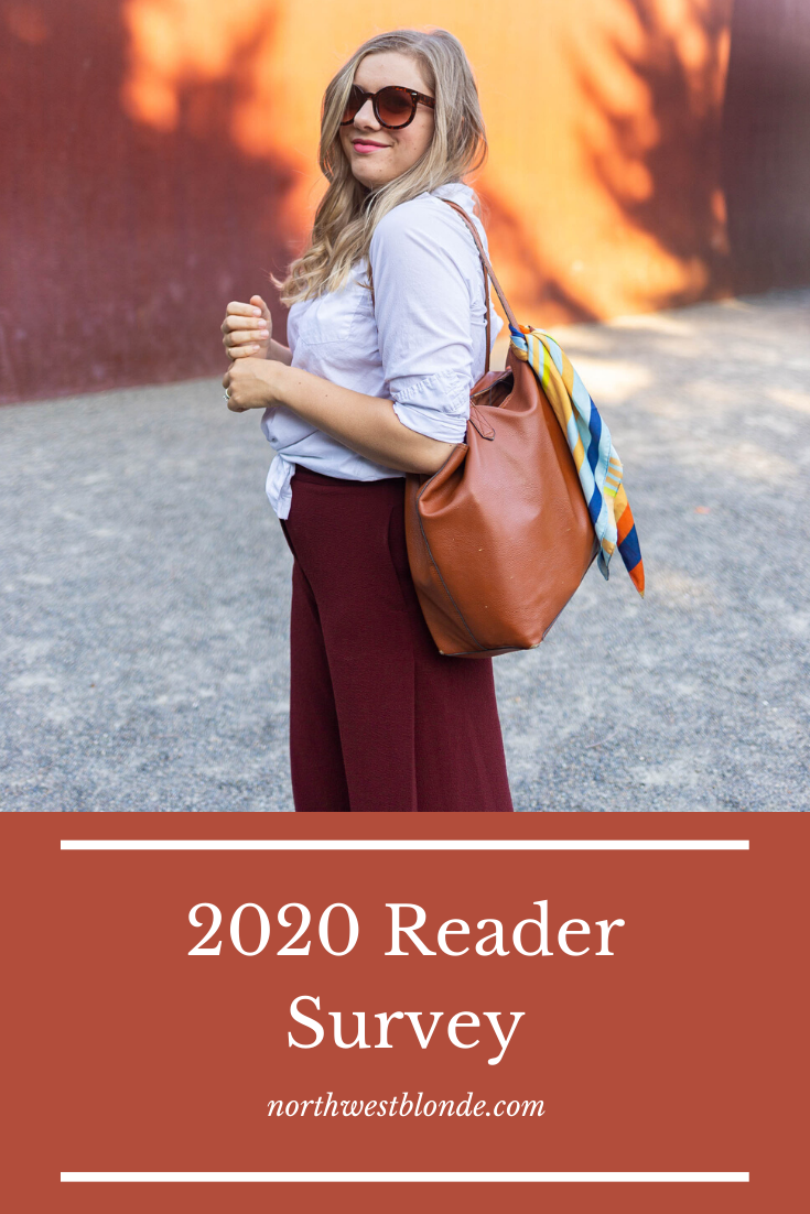 2020 Reader Survey - northwest blonde