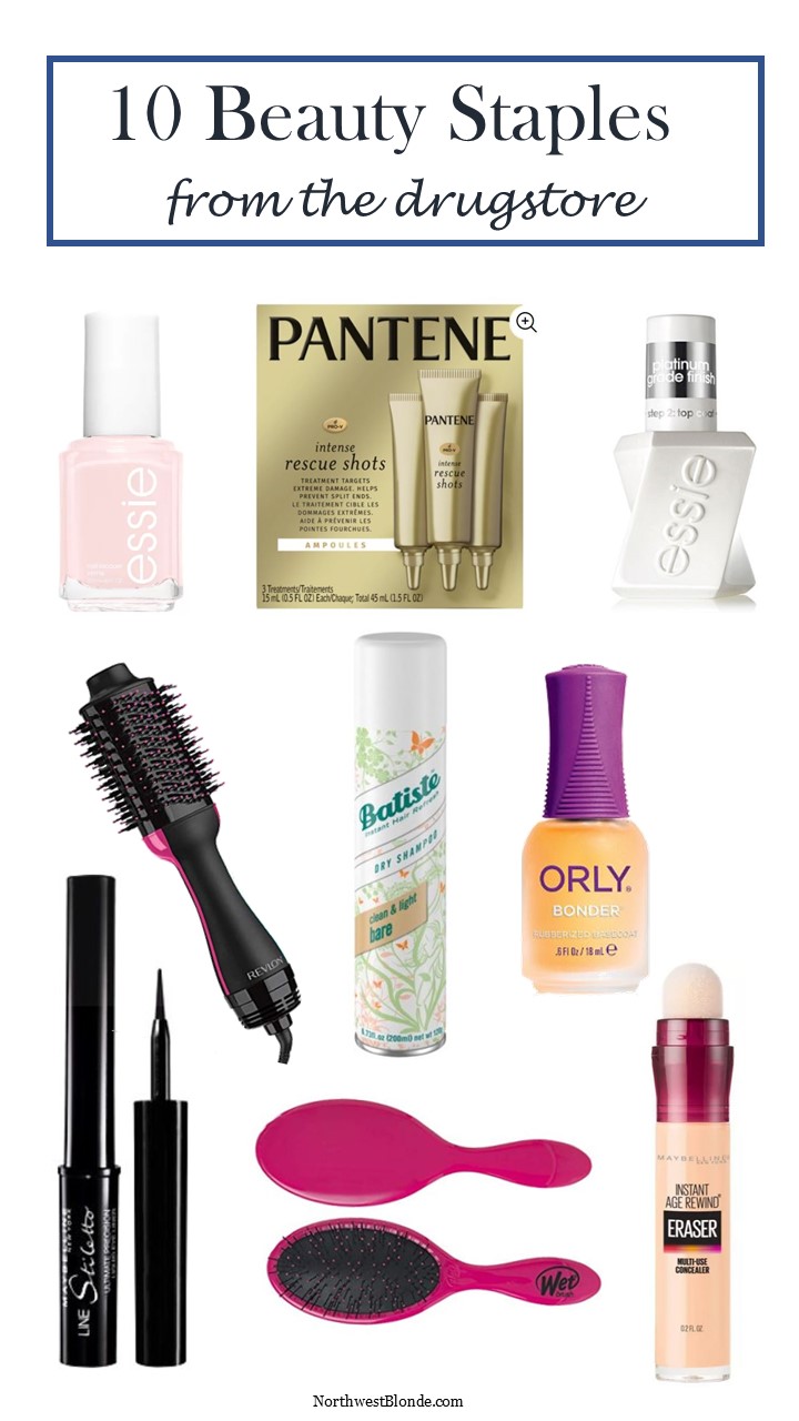 top beauty favorites - 10 drugstore beauty staples - northwest blonde
