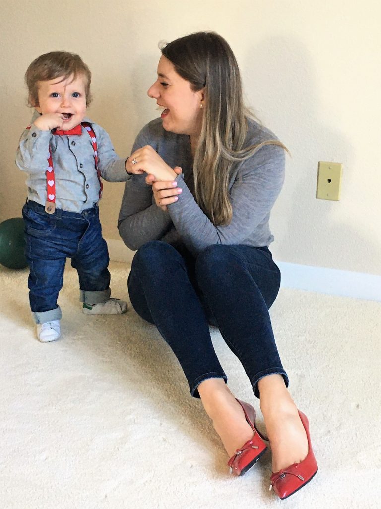 baby boy valentines day outfit - matching with my son - northwest blonde 