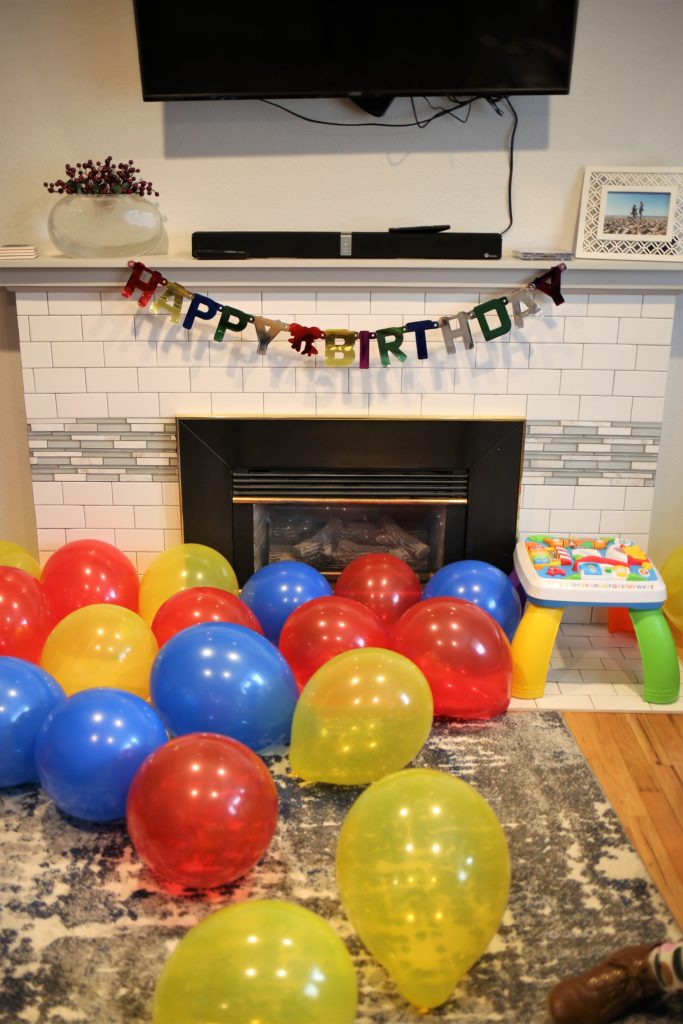 primary color easy first birthday party