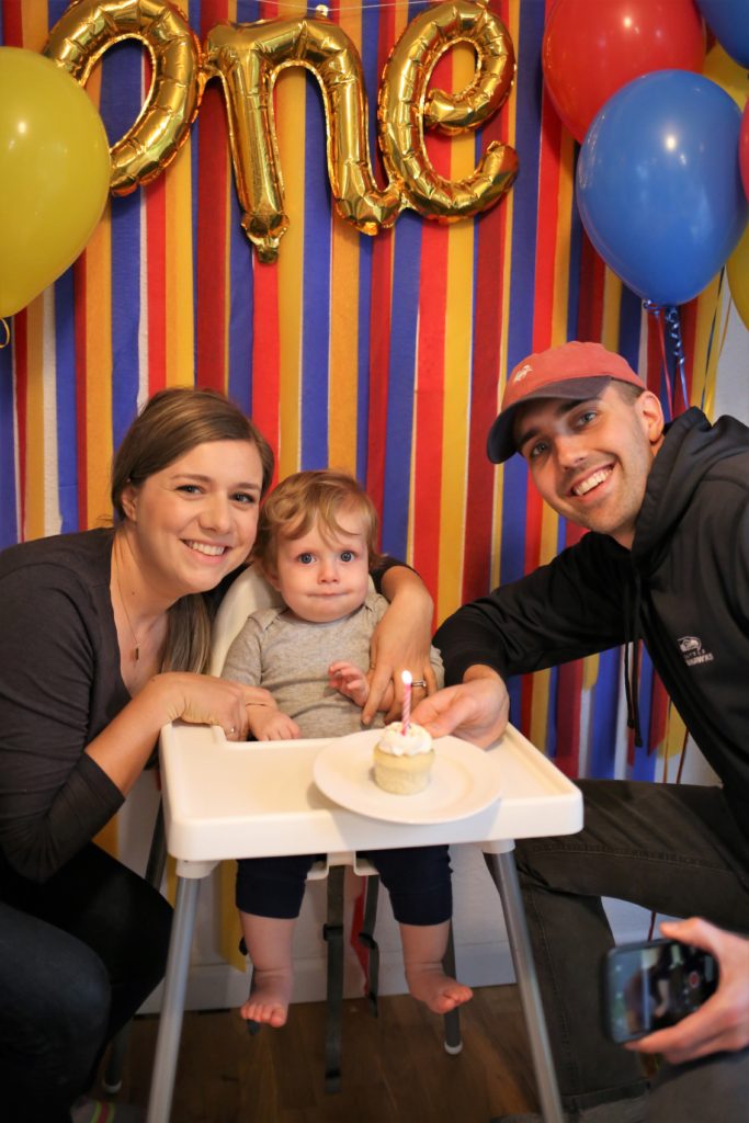 primary color easy first birthday party