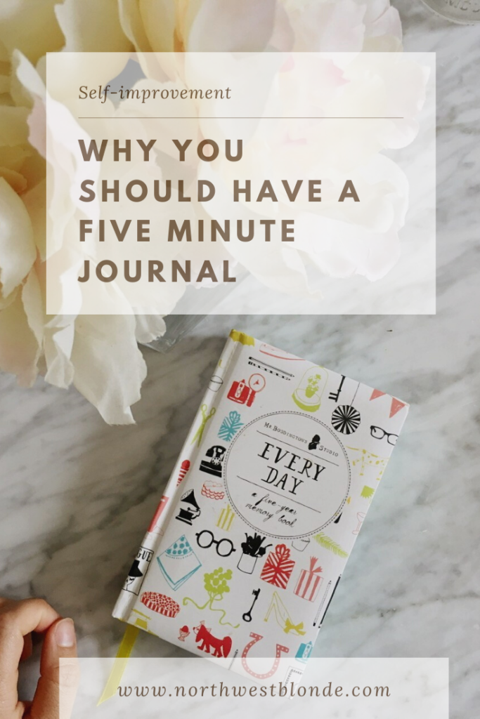 five minute journal - one line a day journal - how to start journaling
