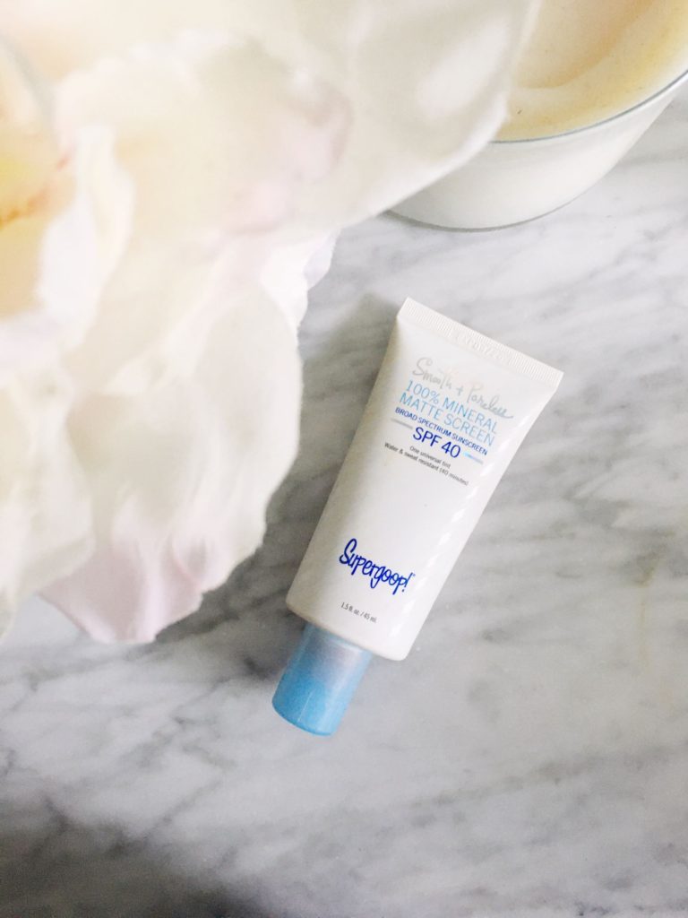 supergoop sunscreen - supergoop mattescreen review - best sunscreen for under makeup