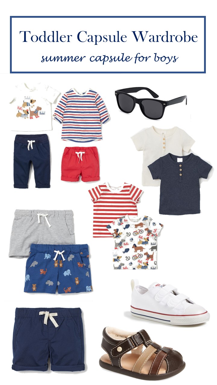 toddler summer capsule wardrobe