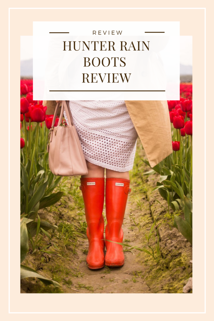 Have you thought about buying the popular and expensive Hunter boots? Well here is everything you need to know before your buy a pair of Hunter rain boots. This Hunter boots review will go over Hunter boot sizing, price, colors, styles, and other need to know information all in one place #fallfashion #hunterboots #rainboots