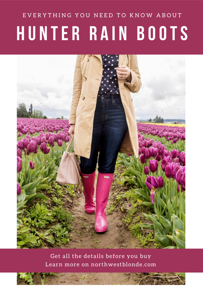 Have you thought about buying the popular and expensive Hunter boots? Well here is everything you need to know before your buy a pair of Hunter rain boots. This Hunter boots review will go over Hunter boot sizing, price, colors, styles, and other need to know information all in one place #fallfashion #hunterboots #rainboots