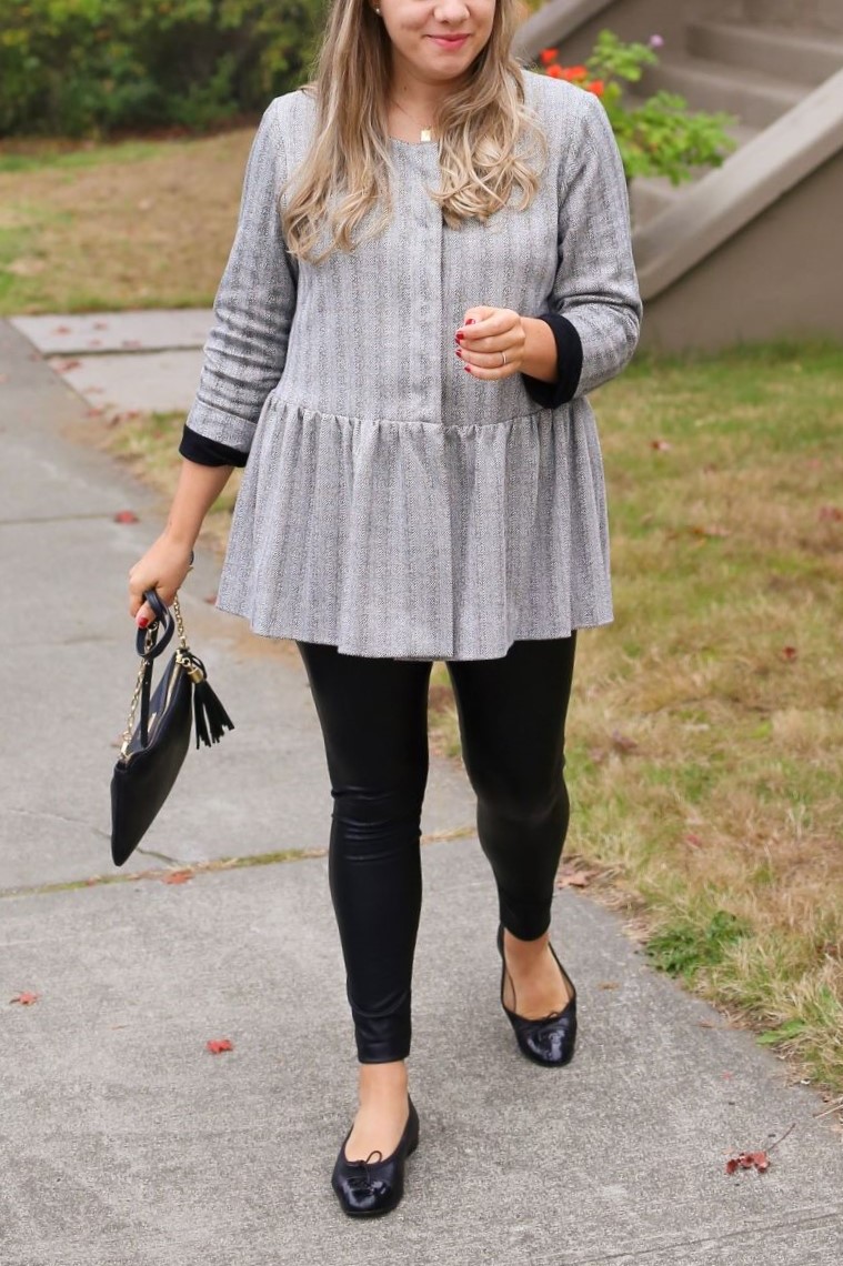 Faux Leather Leggings for Date Night - Northwest Blonde