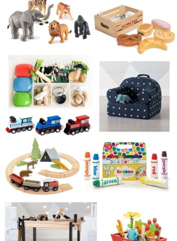 Need gift ideas for toddler? This toddler gift guide will sort through the millions of toys for kids that you can buy and narrow down the selection to a handful of throughtful gifts for toddlers. #giftguide #holidaygiftguide #toddlerlife