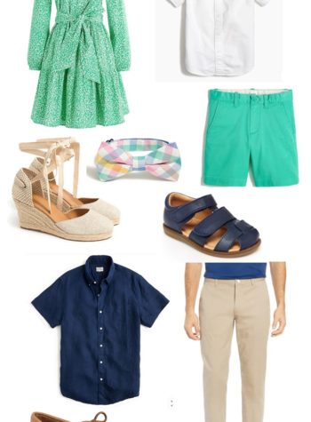 colorful family Easter outfit ideas