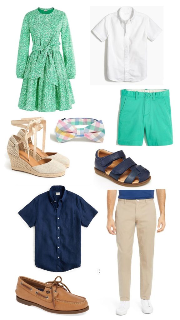 colorful family Easter outfit ideas