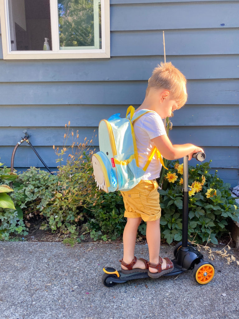 back to school essentials - McLaren scooter - scooter giveaway - preschool packing list